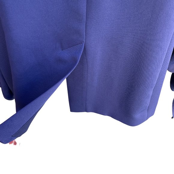 Cartonnier Blazer One Button Style Long Sleeve Collared Wrist Tie Navy Size 10 - Picture 7 of 9